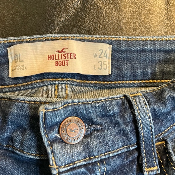 Hollister distressed bootcut jeans size 24 - Picture 7 of 8